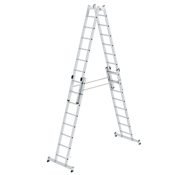 Sprossen-Stehleiter 4-teilig mit nivello®-Traverse