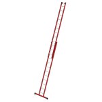 Sprossen-Schiebeleiter GFK-Alu 2-teilig mit...