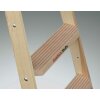 Holz-Comfort-Stufenstehleiter mit Eimerhaken &amp; Werkzeugablagetasche