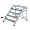 Arbeitspodest/-Treppe fahrbar, Stufen aus Aluminium-Warzenblech,  in 3 Breiten erhältlich