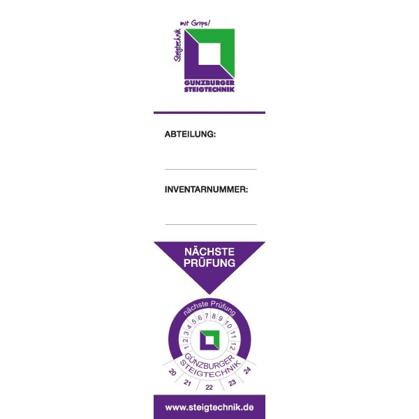 Inventaraufkleber  (VE = 20 Stk.)