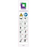 Hinweis-Aufkleber für Vielzweckleiter 4-teilig (20...