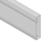 Systemgeländer Fußleiste Länge 3500 mm