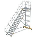 Plattformtreppe 45° fahrbar Stufenbreite 1000mm 17...