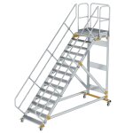 Plattformtreppe 45° fahrbar Stufenbreite 1000mm 14...