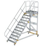 Plattformtreppe 45° fahrbar Stufenbreite 1000mm 12...