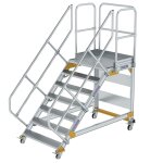 Plattformtreppe 45° fahrbar Stufenbreite 1000mm 7...