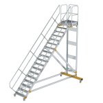 Plattformtreppe 45° fahrbar Stufenbreite 800 mm 18...