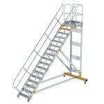 Plattformtreppe 45° fahrbar Stufenbreite 800 mm 17...