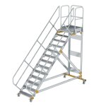 Plattformtreppe 45° fahrbar Stufenbreite 800 mm 13...