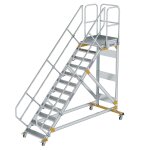 Plattformtreppe 45° fahrbar Stufenbreite 800 mm 12...