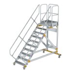 Plattformtreppe 45° fahrbar Stufenbreite 800 mm 10...