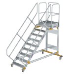 Plattformtreppe 45° fahrbar Stufenbreite 800 mm 9...