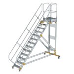 Plattformtreppe 45° fahrbar Stufenbreite 600 mm 13...