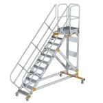 Plattformtreppe 45° fahrbar Stufenbreite 600 mm 11...