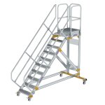 Plattformtreppe 45° fahrbar Stufenbreite 600 mm 10...