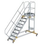 Plattformtreppe 45° fahrbar Stufenbreite 600 mm 9...