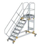 Plattformtreppe 45° fahrbar Stufenbreite 600 mm 8...