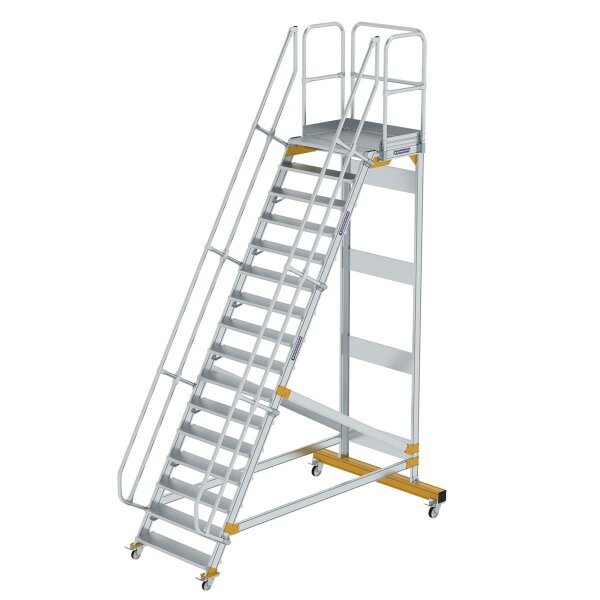 Plattformtreppe fahrbar 60&deg; Stufenbreite 1000 mm 16 Stufen
