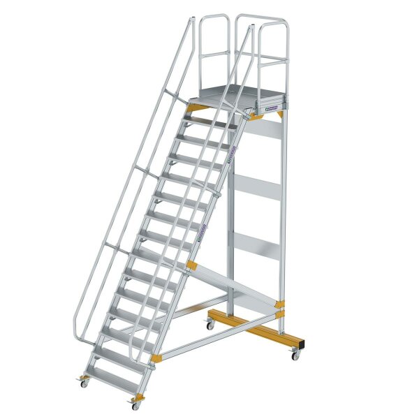 Plattformtreppe fahrbar 60° Stufenbreite 1000 mm 15 Stufen