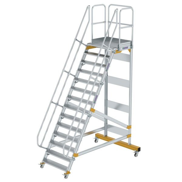 Plattformtreppe fahrbar 60&deg; Stufenbreite 1000 mm 14 Stufen