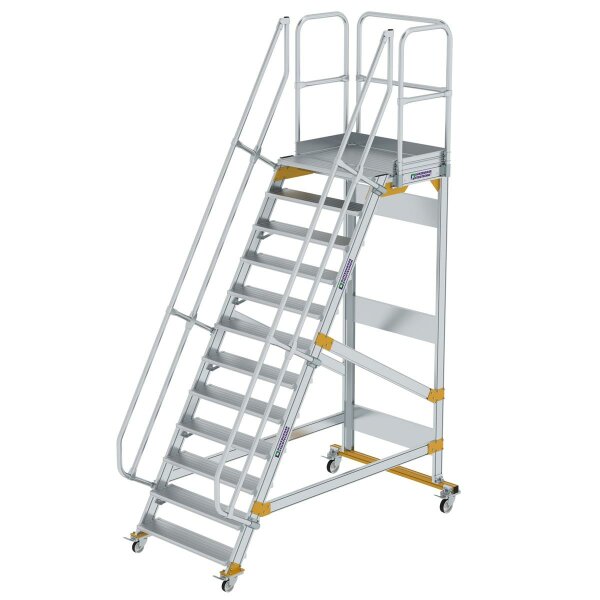 Plattformtreppe fahrbar 60&deg; Stufenbreite 1000 mm 12 Stufen