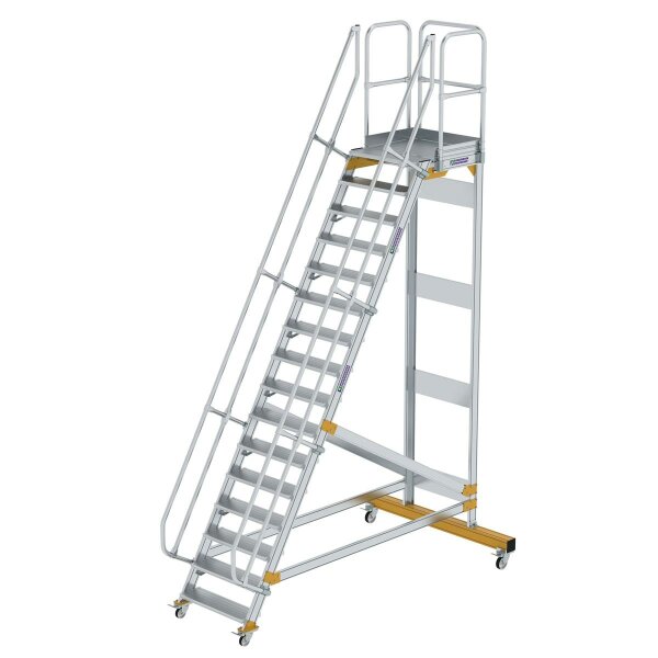 Plattformtreppe fahrbar 60&deg; Stufenbreite 800 mm 16 Stufen