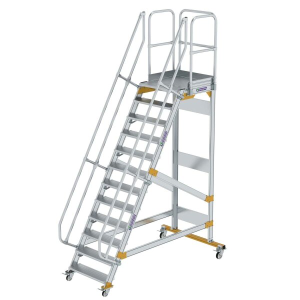 Plattformtreppe fahrbar 60&deg; Stufenbreite 800 mm 12 Stufen