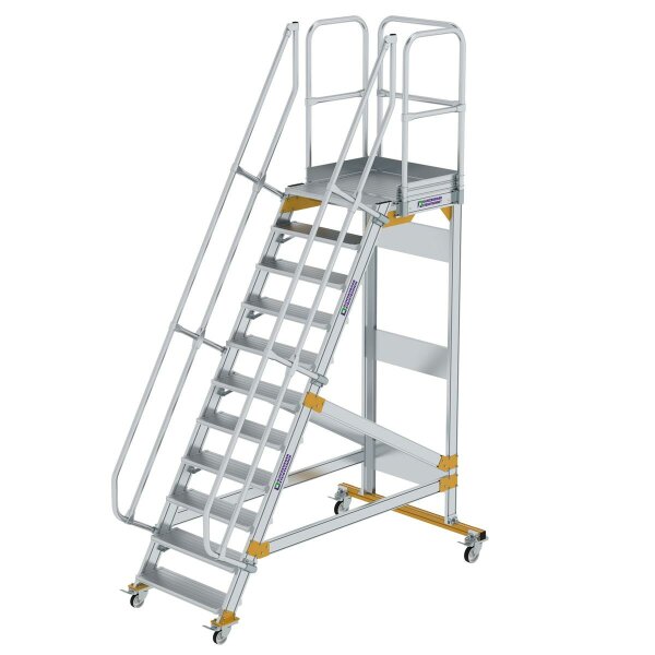 Plattformtreppe fahrbar 60&deg; Stufenbreite 800 mm 11 Stufen