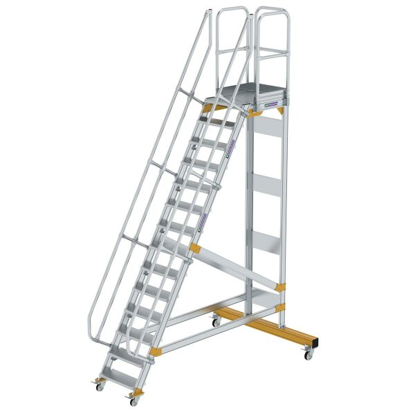 Plattformtreppe fahrbar 60° Stufenbreite 600 mm 14 Stufen