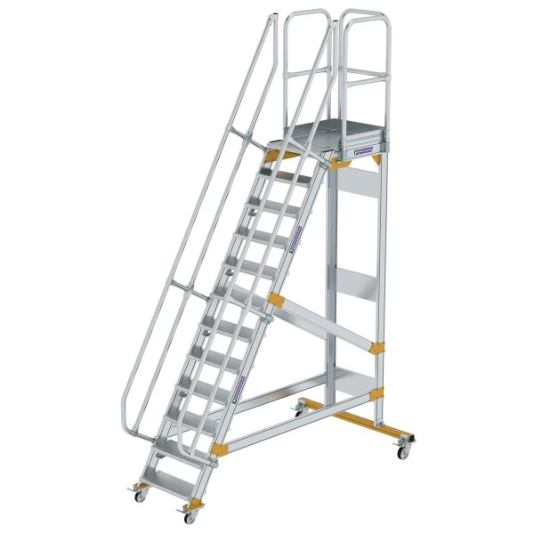 Plattformtreppe fahrbar 60&deg; Stufenbreite 600 mm 12 Stufen