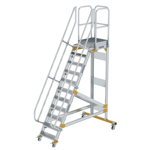 Plattformtreppe fahrbar 60&deg; Stufenbreite 600 mm 11 Stufen