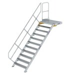 Treppe mit Plattform 45° Stufenbreite 1000 mm 11...