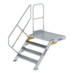 Treppe mit Plattform 45° Stufenbreite 1000 mm 4...