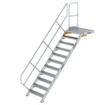 Treppe mit Plattform 45° Stufenbreite 800 mm 11...