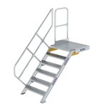 Treppe mit Plattform 45° Stufenbreite 800 mm 6 Stufen...