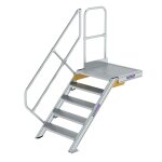 Treppe mit Plattform 45° Stufenbreite 800 mm 5 Stufen...