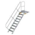 Treppe mit Plattform 45° Stufenbreite 600 mm 9 Stufen...