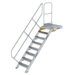 Treppe mit Plattform 45° Stufenbreite 600 mm 8 Stufen...