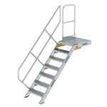 Treppe mit Plattform 45° Stufenbreite 600 mm 7 Stufen...