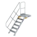 Treppe mit Plattform 45° Stufenbreite 600 mm 6 Stufen...