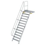 Treppe mit Plattform 60° Stufenbreite 1000 mm 13...