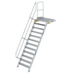 Treppe mit Plattform 60° Stufenbreite 1000 mm 12...