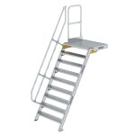 Treppe mit Plattform 60° Stufenbreite 1000 mm 9...