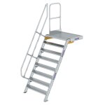 Treppe mit Plattform 60° Stufenbreite 1000 mm 8...