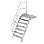 Treppe mit Plattform 60° Stufenbreite 1000 mm 7...