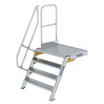 Treppe mit Plattform 60° Stufenbreite 1000 mm 4...