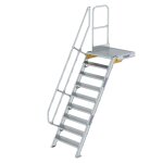 Treppe mit Plattform 60° Stufenbreite 800 mm 9 Stufen...