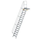 Treppe mit Plattform 60° Stufenbreite 600 mm 16...