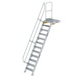 Treppe mit Plattform 60° Stufenbreite 600 mm 12...